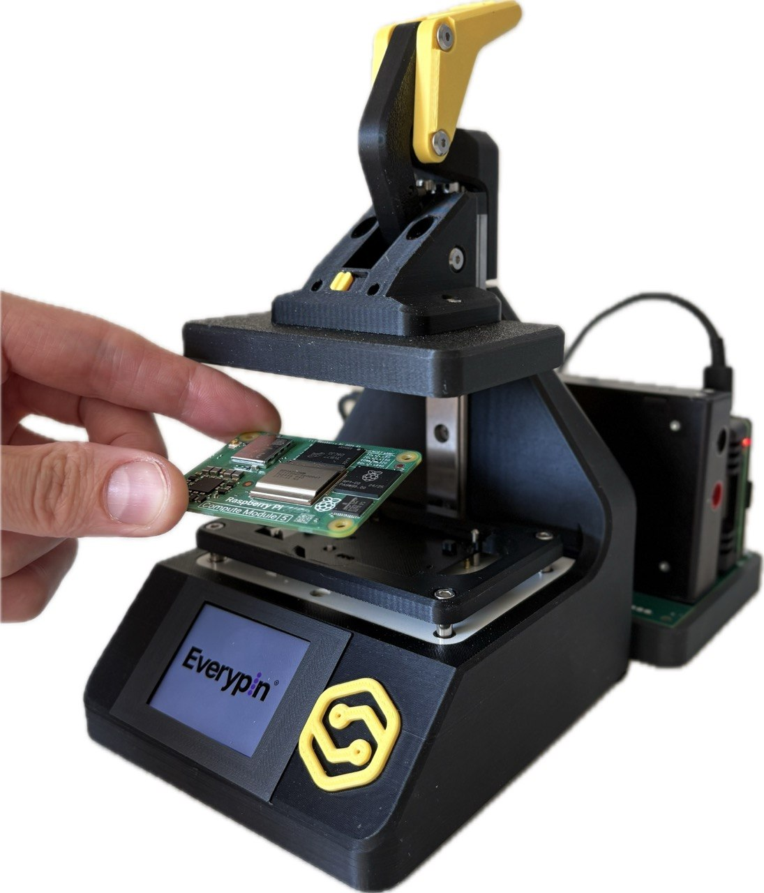 CM5 Flash Jig with a Compute Module installed