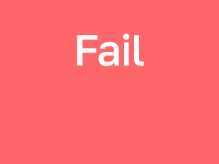 FAIL display