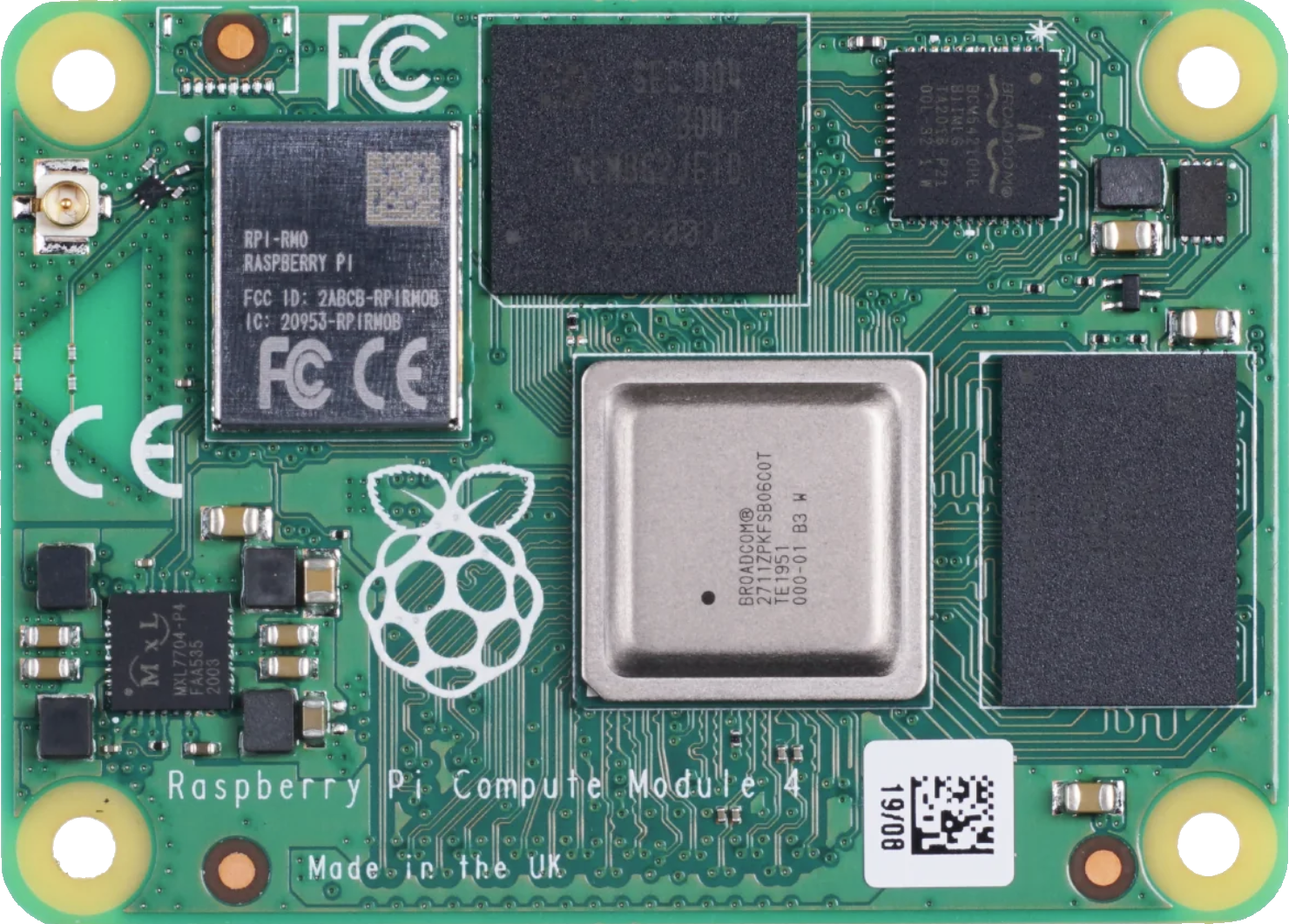 Raspberry Pi Compute Module 4 top side